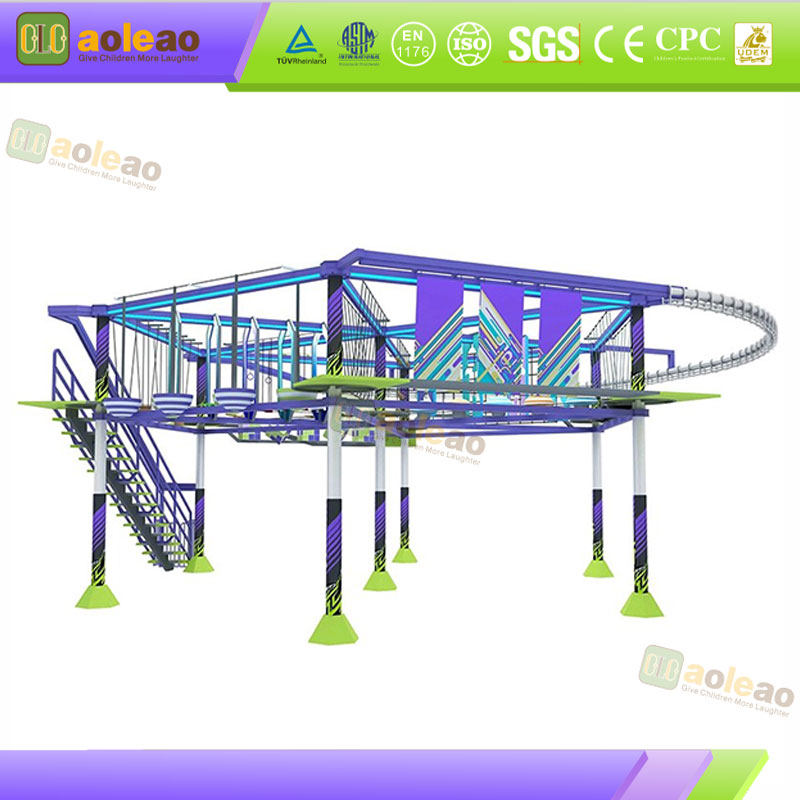 Indoor High Zipline Equipment-Silent Gliding System-Comprehensive Amusement Center-Immersive Adventure | Aoleao