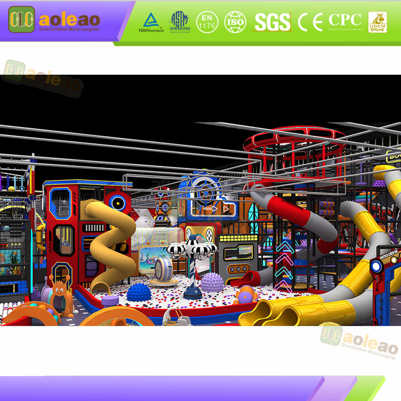 Indoor Play Center Equipment-Fire Retardant Treatment-Closed Indoor Venue-Safe Certified | Aoleao