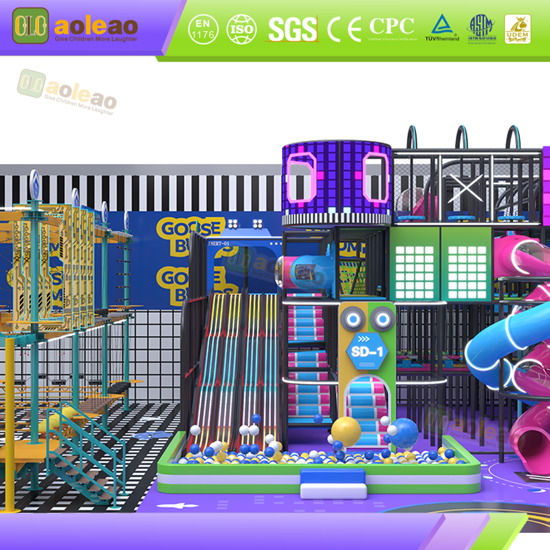 Trampolinpark – High-Energy Fitness Hub – Kids Adventure Park med Adventure Races
