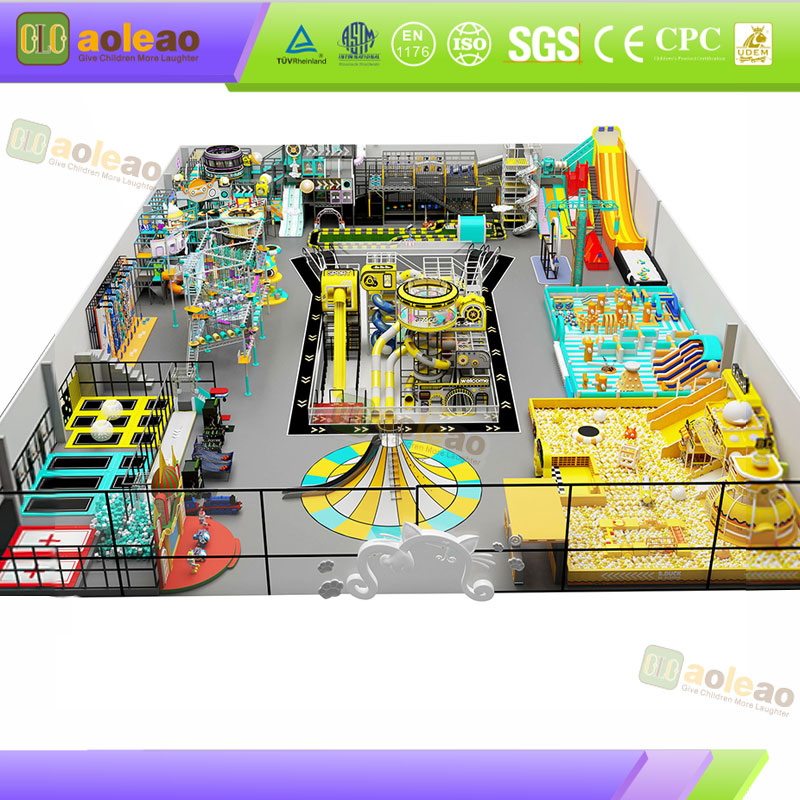 Parco giochi al coperto-Pacchetto morbido Anti-collisione-Divertimento commerciale-Centro commerciale sicuro Ecologico | Aoleao