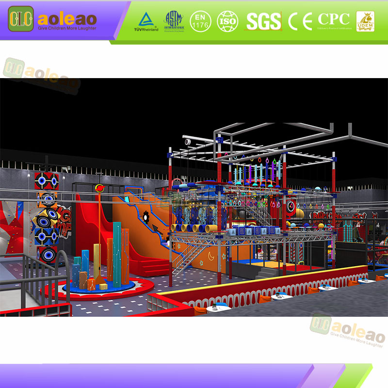 Indoor Play Center Equipment-Fire Retardant Treatment-Closed Indoor Venue-Safe Certified | Aoleao
