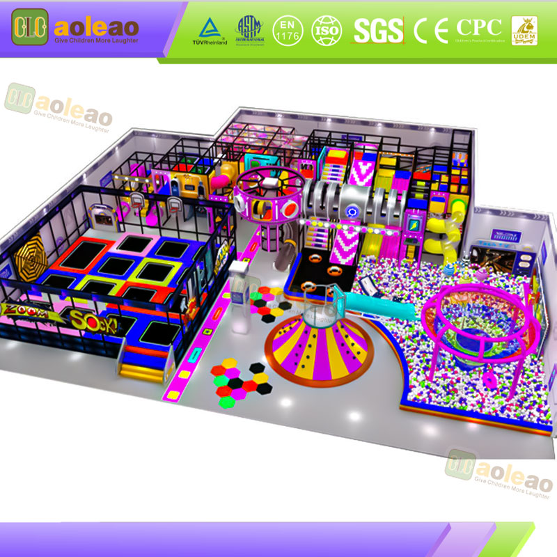 Indoor Anti-Slip Naughty Castle Anti-Slip Floor Design Indoor Play Area Tutus No Lapsus