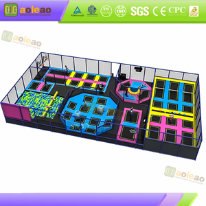 Grande trampolino elastico ad alta rete antiscivolo trampolino per interni parco antistress sicuro successo popolare