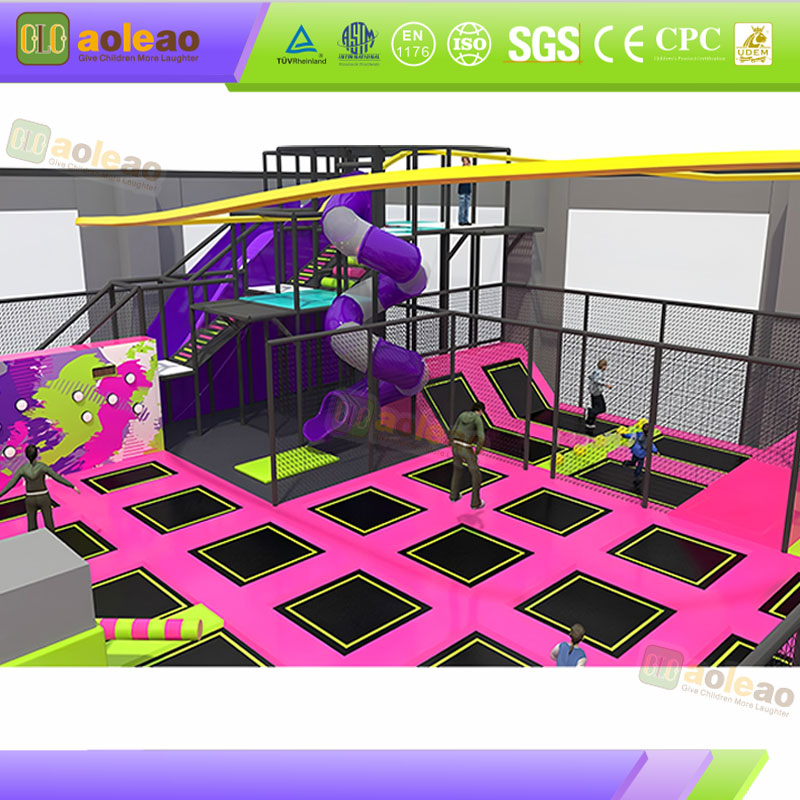 Soft Play Combo Trampoline Khu đa chức năng Trẻ em trong nh&agrave; C&ocirc;ng vi&ecirc;n phong ph&uacute; Chơi ổn định Giao th&ocirc;ng ổn định