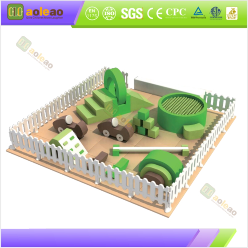 Soft Play-glijbaan - Volledig gevoerd, gebogen oppervlak - Miniglijbaan voor binnenspeeltuin - Anti-val, antislip en kindveilig | Aoleao