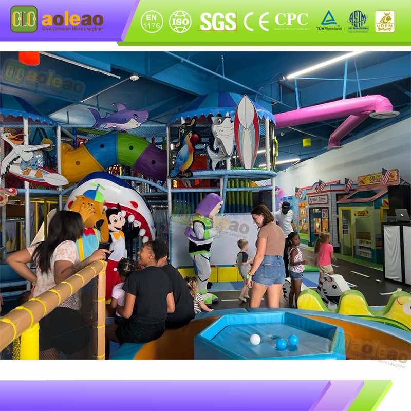 Majhno notranje igrišče Maze Slide, majhen notranji park, nizka naložba, hiter donos