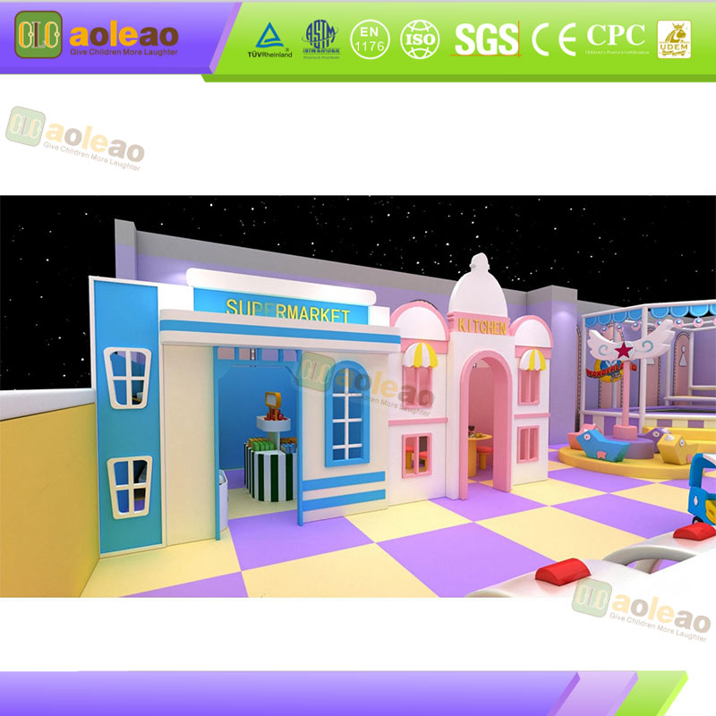Kids Naughty Castle Ball Pit & Slide para intelig&ecirc;ncia pr&eacute;-escolar e melhoria f&iacute;sica do jardim de inf&acirc;ncia
