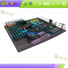 Trampolinpark-Layout mit Sportspielzonen