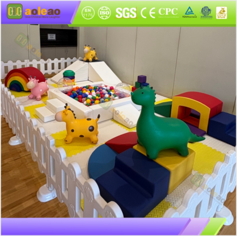 Malambot na Play Mat - High‑Density EVA + PU Soft - Playground Flooring - Waterproof Non‑Slip Easy Clean | Aoleao