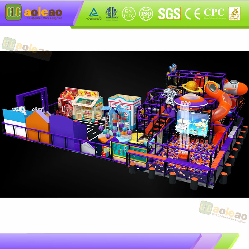 Indoor Frame Adventure Course - Prelazak barijera i penjanje - Komercijalno zatvoreno igralište - Ojačani zavareni okvir | Aoleao