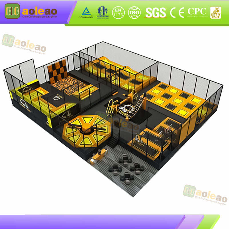 Foam Pit Trampoline Buffer Safe Protection Extreme Challenge Zone Safe Play របួសតិច
