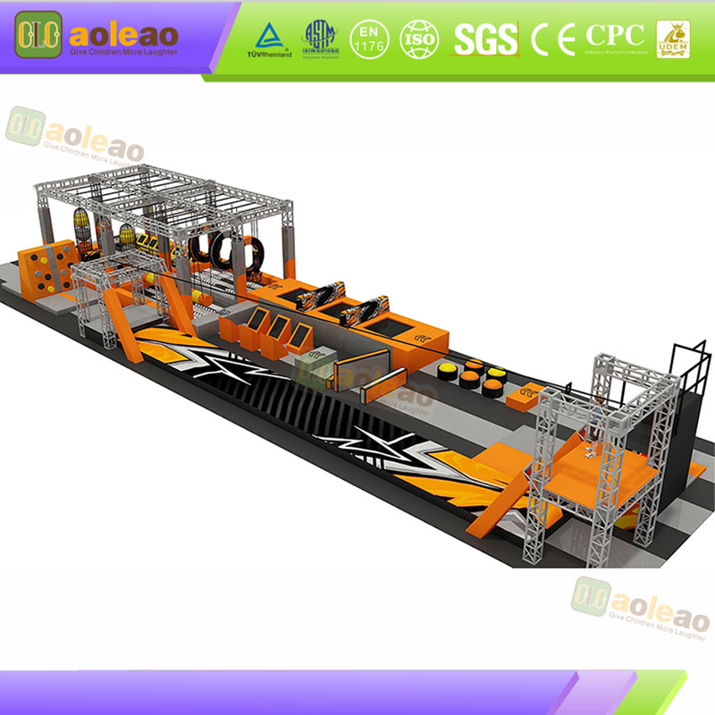 Indoor-Trampolin-Ausr&uuml;stung – multifunktionales kombiniertes Design – Verwendung im Vergn&uuml;gungspark – umweltfreundliches Material | Aoleao