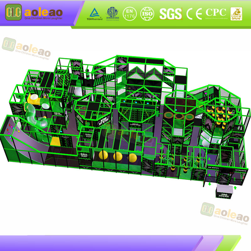 Indoor Trampoline Naughty Castle Bouncing & Slide deducto Sports Experience Center Release Vitality