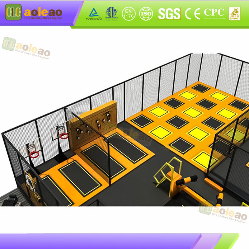 Foam Pit Trampoline Buffer Safe Protection Extreme Challenge Zone Safe Play របួសតិច