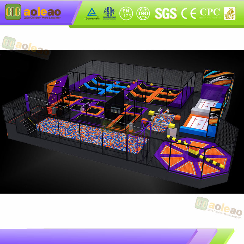 Indoor Frame Adventure Course - Prelazak barijera i penjanje - Komercijalno zatvoreno igralište - Ojačani zavareni okvir | Aoleao
