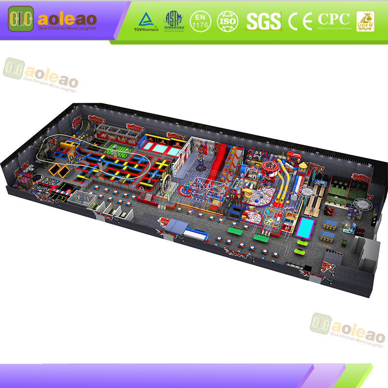Indoor Play Center Equipment-Fire Retardant Treatment-Closed Indoor Venue-Safe Certified | Aoleao