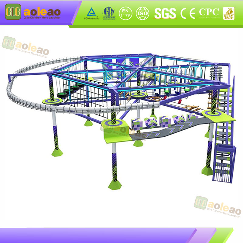 Indoor High Zipline Equipment-Silent Gliding System-Comprehensive Amusement Center-Immersive Adventure | Aoleao